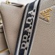 Perfette Qualità Repliche Borsa a tracolla Prada Granata Grigia Imitazione