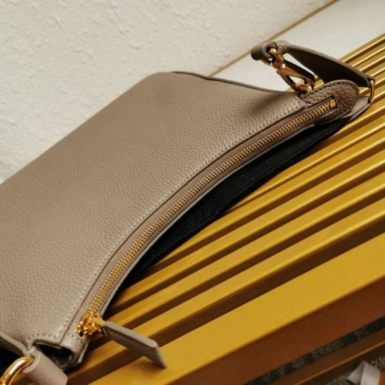 Perfette Qualità Repliche Borsa a tracolla Prada Granata Grigia Imitazione