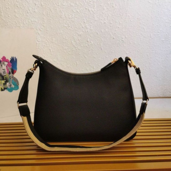 Replica perfetta Borsa a tracolla Prada Granata Nera Imitazione Outlet Online