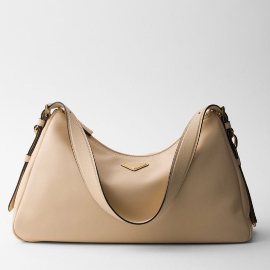 Perfette Qualità Repliche Prada Aimee Large Shoulder Bag Travertino Imitazione
