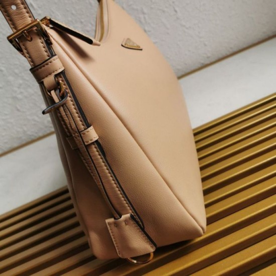 Perfette Qualità Repliche Prada Aimee Large Shoulder Bag Travertino Imitazione