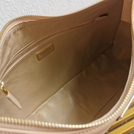 Perfette Qualità Repliche Prada Aimee Large Shoulder Bag Travertino Imitazione