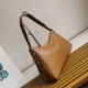 Replica perfetta Prada Aimee Large Shoulder Bag Marrone Imitazione Outlet Online