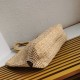 Borsa tote grande Prada all'uncinetto in filato effetto rafia beige Replica originale di alta qualità Miglior Falso Borsa tote grande Prada all'uncinetto in filato effetto rafia beige Economiche Premium