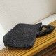 Migliore Repliche Prada Large Crochet Tote Bag Raffia-effect Yarn Nero Economiche Outlet Online