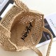 Migliore Repliche Prada Small Tote Bag Raffia Intrecciata Beige Economiche Outlet Online