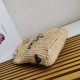 Miglior Falso Prada Small Crochet Tote Bag Raffia-effect Yarn Beige Economiche Premium