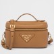 Miglior Falso Borsa mini Vanity Prada Granata Marrone Economiche Premium