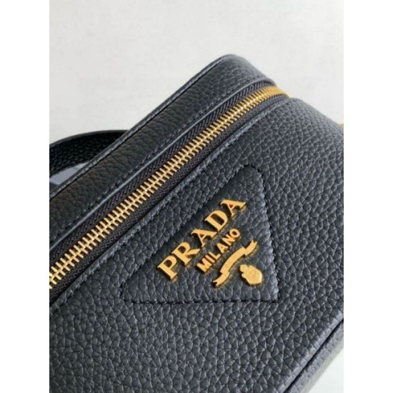 Miglior Falso Borsa mini Vanity Prada Granata Nera Economiche Premium