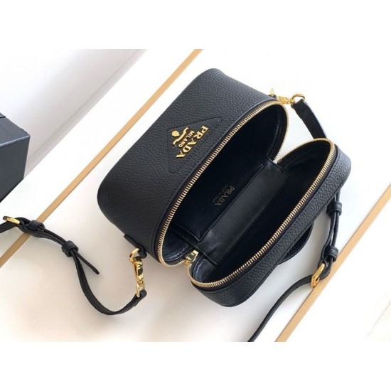 Miglior Falso Borsa mini Vanity Prada Granata Nera Economiche Premium