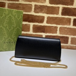 Repliche Portafoglio con catena continentale Gucci Blondie 725215 nero Imitazioni Premium Migliore Repliche Portafoglio con catena continentale Gucci Blondie 725215 nero Economiche Outlet Online