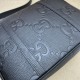 Replica perfetta Gucci Jumbo GG Borsa a tracolla media da uomo 760234 Nero Imitazione Outlet Online