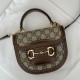 Replica perfetta Borsa mini con manico superiore Gucci Horsebit 1955 781387 marrone Imitazione Outlet Online
