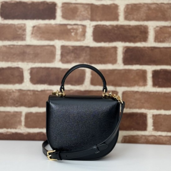 Migliore Repliche Borsa mini con manico superiore Gucci Horsebit 1955 781387 nero Economiche Outlet Online