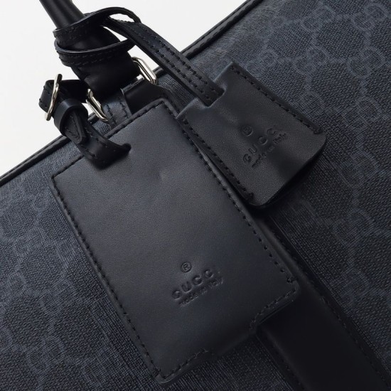 Miglior Falso Gucci Men GG Supreme Duffle Bag 792074 Nero Economiche Premium
