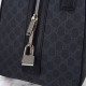 Miglior Falso Gucci Men GG Supreme Duffle Bag 792074 Nero Economiche Premium