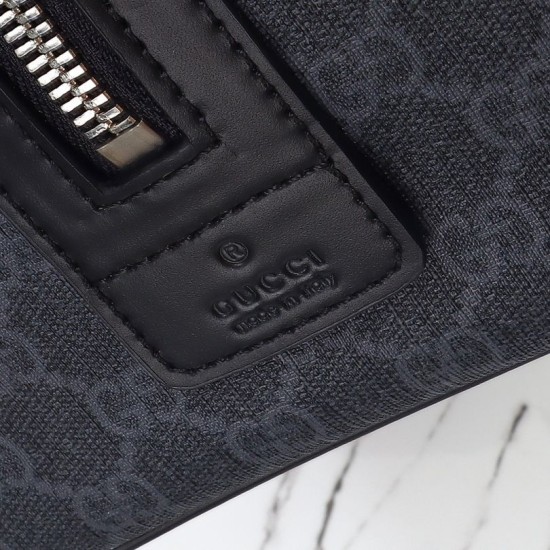 Miglior Falso Gucci Men GG Supreme Duffle Bag 792074 Nero Economiche Premium