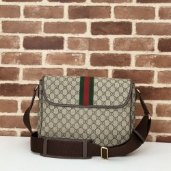 Migliore Repliche Gucci Ophidia Men messenger bag Marrone Economiche Outlet Online