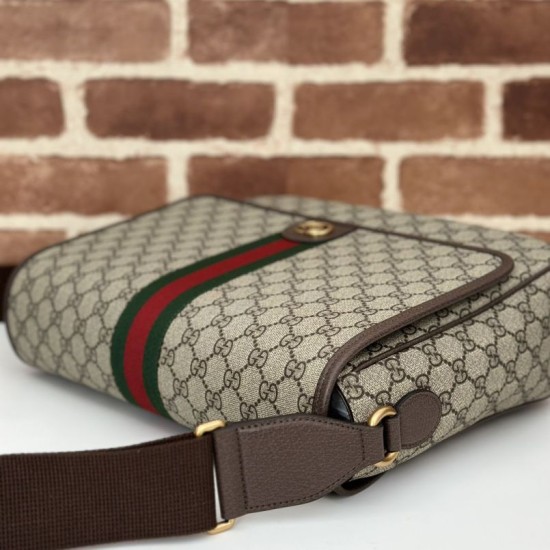 Migliore Repliche Gucci Ophidia Men messenger bag Marrone Economiche Outlet Online