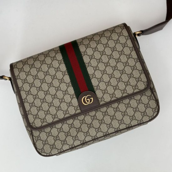 Migliore Repliche Gucci Ophidia Men messenger bag Marrone Economiche Outlet Online