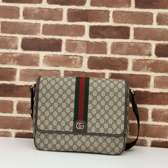 Migliore Repliche Gucci Ophidia Men messenger bag Marrone Economiche Outlet Online