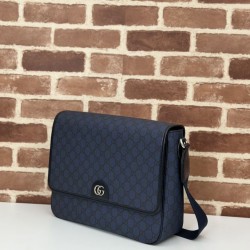 Perfette Qualità Repliche Gucci Ophidia Men messenger bag Blu scuro Imitazione