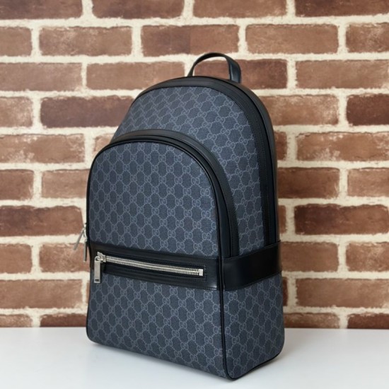 Perfette Qualità Repliche Gucci GG Supreme Men backpack 792123 Nero Imitazione