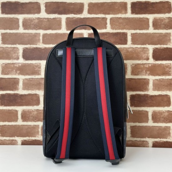 Perfette Qualità Repliche Gucci GG Supreme Men backpack 792123 Nero Imitazione