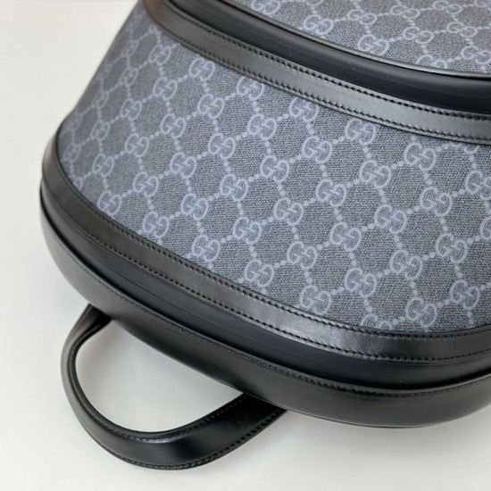 Perfette Qualità Repliche Gucci GG Supreme Men backpack 792123 Nero Imitazione