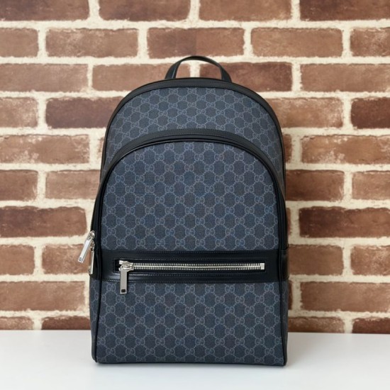 Perfette Qualità Repliche Gucci GG Supreme Men backpack 792123 Nero Imitazione