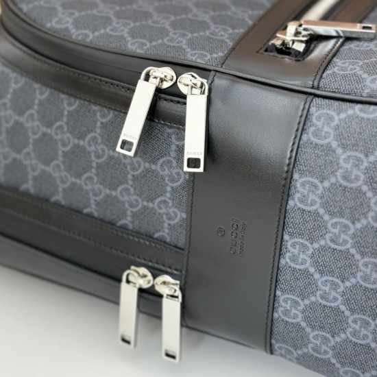 Perfette Qualità Repliche Gucci GG Supreme Men backpack 792123 Nero Imitazione