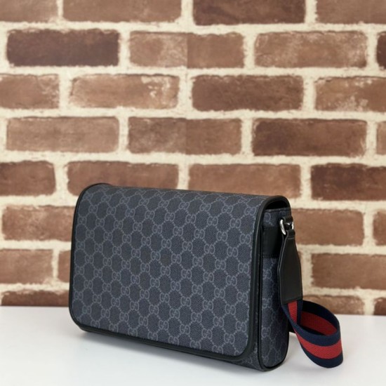 Perfette Qualità Repliche Gucci Borsa a tracolla GG uomo 792124 Nero Imitazione