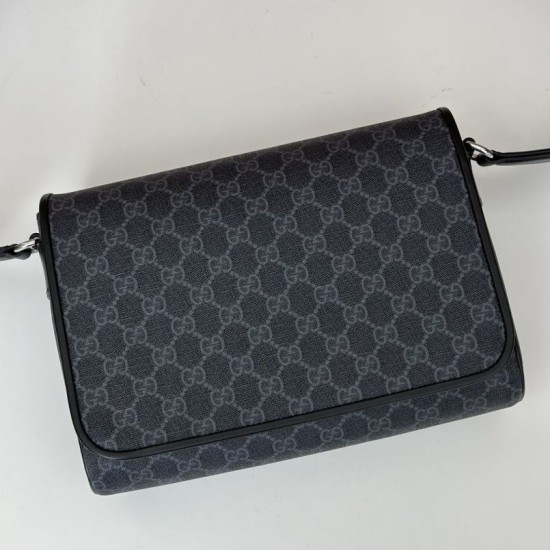 Perfette Qualità Repliche Gucci Borsa a tracolla GG uomo 792124 Nero Imitazione