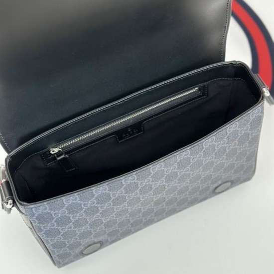 Perfette Qualità Repliche Gucci Borsa a tracolla GG uomo 792124 Nero Imitazione