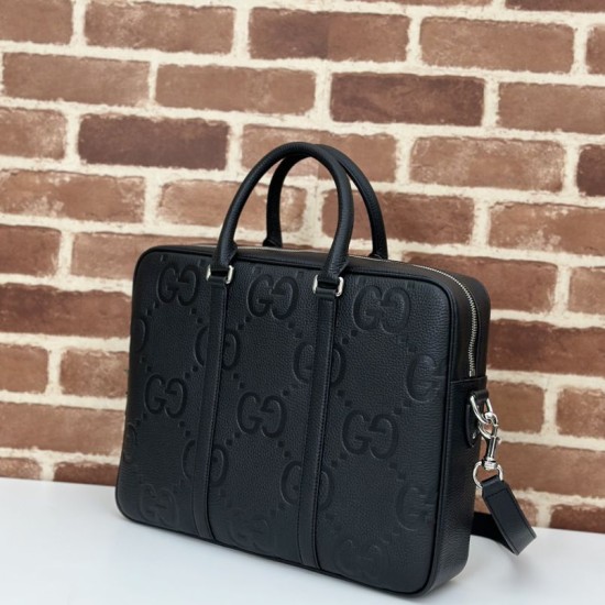 Replica perfetta Gucci Jumbo GG Cartella 792264 Nero Imitazione Outlet Online