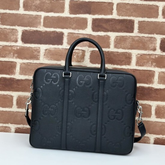 Replica perfetta Gucci Jumbo GG Cartella 792264 Nero Imitazione Outlet Online