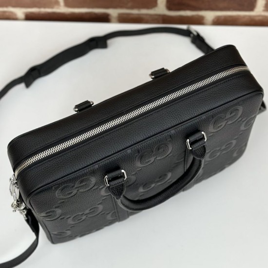 Replica perfetta Gucci Jumbo GG Cartella 792264 Nero Imitazione Outlet Online