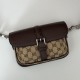 Migliore Repliche Borsa super mini Gucci GG bicolore 795213 marrone Economiche Outlet Online