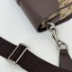 Migliore Repliche Borsa super mini Gucci GG bicolore 795213 marrone Economiche Outlet Online