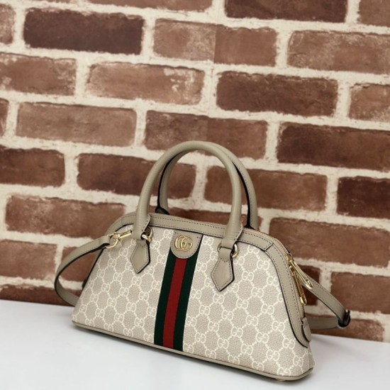 Perfette Qualità Repliche Borsa piccola con manico superiore Gucci Ophidia 795249 beige Imitazione