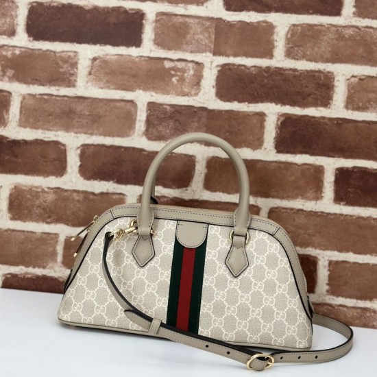 Perfette Qualità Repliche Borsa piccola con manico superiore Gucci Ophidia 795249 beige Imitazione