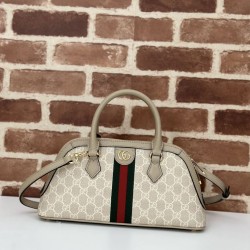Perfette Qualità Repliche Borsa piccola con manico superiore Gucci Ophidia 795249 beige Imitazione