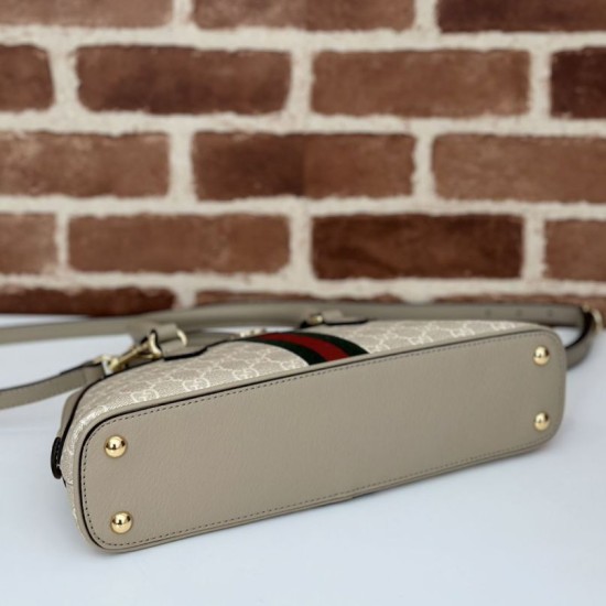 Perfette Qualità Repliche Borsa piccola con manico superiore Gucci Ophidia 795249 beige Imitazione
