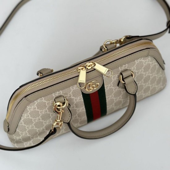 Perfette Qualità Repliche Borsa piccola con manico superiore Gucci Ophidia 795249 beige Imitazione