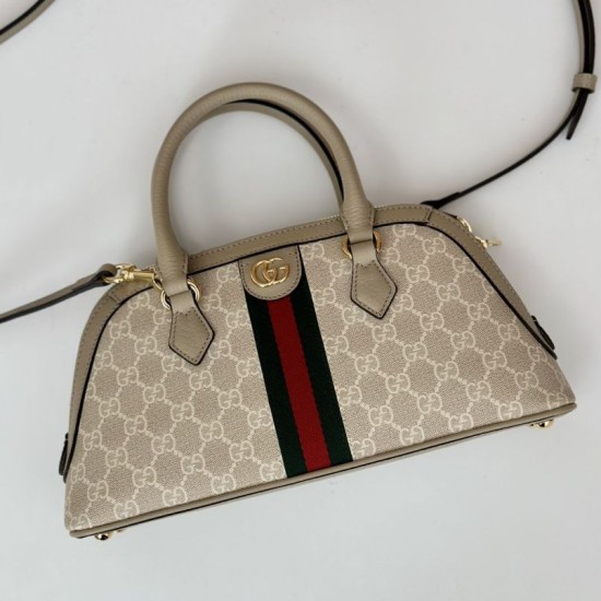 Perfette Qualità Repliche Borsa piccola con manico superiore Gucci Ophidia 795249 beige Imitazione