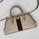 Perfette Qualità Repliche Borsa piccola con manico superiore Gucci Ophidia 795249 beige Imitazione