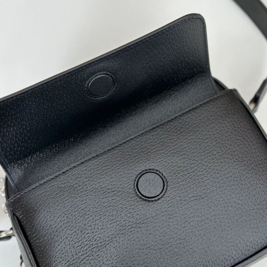 Replica perfetta Borsa piccola Gucci Borsa a tracolla GG Uomo con etichetta 795464 Nero Imitazione Outlet Online