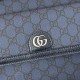 Migliore Repliche Borsa a tracolla piccola Gucci Ophidia da uomo 802170 blu scuro Economiche Outlet Online