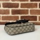 Replica perfetta Gucci 815206 Horsebit 1955 Borsa piccola morbida con manico superiore Nero Imitazione Outlet Online