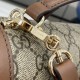 Perfette Qualità Repliche Gucci 815206 Horsebit 1955 Soft piccola borsa con manico superiore Marrone Imitazione